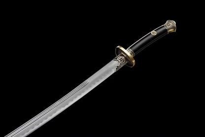 Chinese top quality Qin Dao Sword folded pattern steel handcraft best for collection
