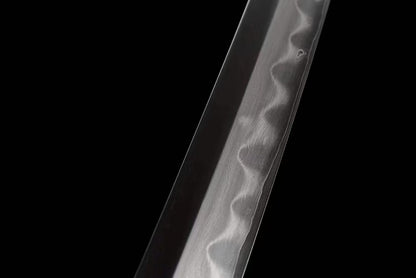 Authentic Katana swords full tang Tiger tsuba Folded steel clay tempered honsanmai