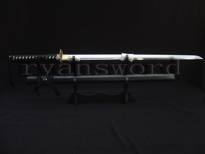 9260 Steel Ninja Japanese Sword Straight Blade Cut Bamboo full tang sharp