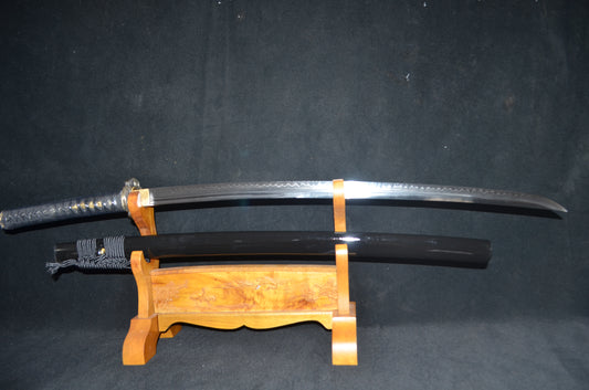 Full Tang T10 Steel Katana japanese samurai sword sharp dragon tsuba