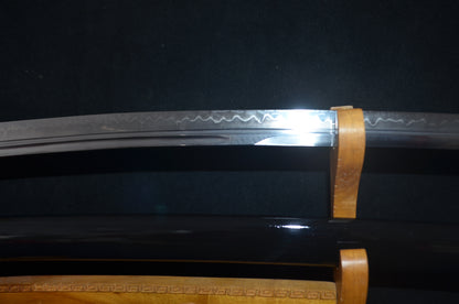 Full Tang T10 Steel Katana japanese samurai sword sharp dragon tsuba