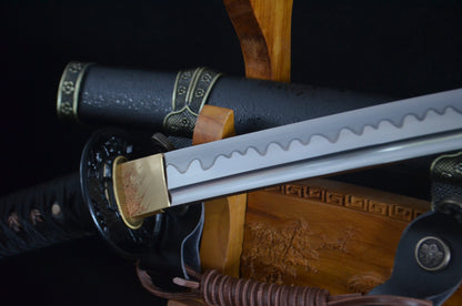 1095 high carbon Steel  Katana japanese sword full tang sharp battle ready cut paper