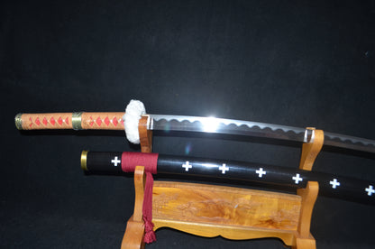 One piece Anime Style Zoro & Law 1095 high carbon Steel Blade Samurai Sword Katana Series