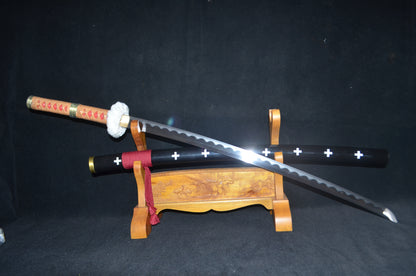 One piece Anime Style Zoro & Law 1095 high carbon Steel Blade Samurai Sword Katana Series