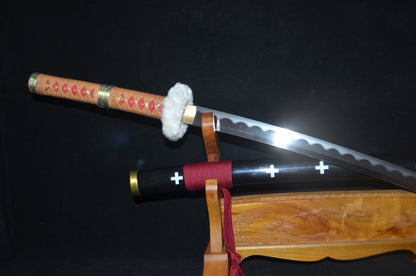 One piece Anime Style Zoro & Law 1095 high carbon Steel Blade Samurai Sword Katana Series