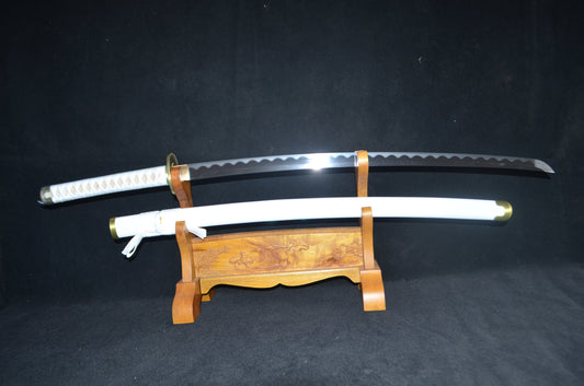 One Piece Roronoa Zoro Wado Ichimonji – Hand-Forged 1095 Steel with Mirror Polish Finish