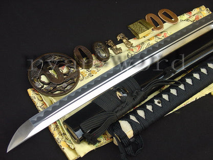 1095 high carbon Steel curve hamon Katana Top quality Tsuba full tang sharp