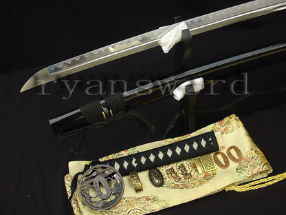 1095 high carbon Steel curve hamon Katana Top quality Tsuba full tang sharp