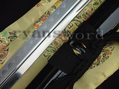 1095 high carbon Steel curve hamon Katana Top quality Tsuba full tang sharp