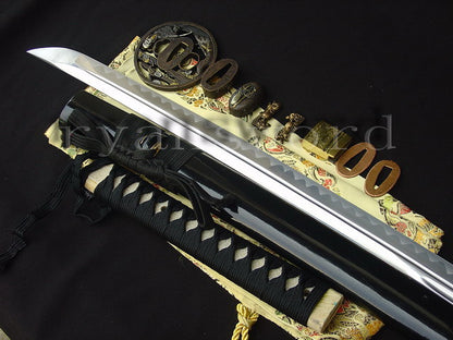 1095 high carbon Steel curve hamon Katana Top quality Tsuba full tang sharp