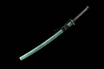 Authentic Katana swords full tang Tiger tsuba Folded steel clay tempered honsanmai