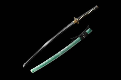 Authentic Katana swords full tang Tiger tsuba Folded steel clay tempered honsanmai