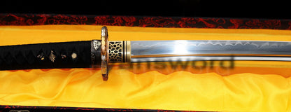 T10 Steel Clay Tempered Katana japanese sword for samurai top quality tsuba fitting