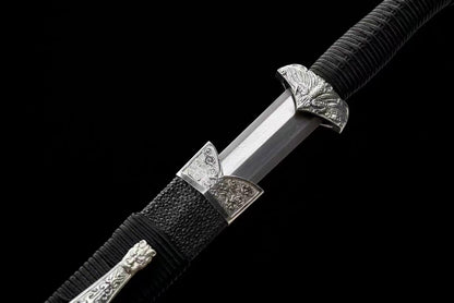 Chinese top quality small han Sword folded pattern steel handcraft best for collection