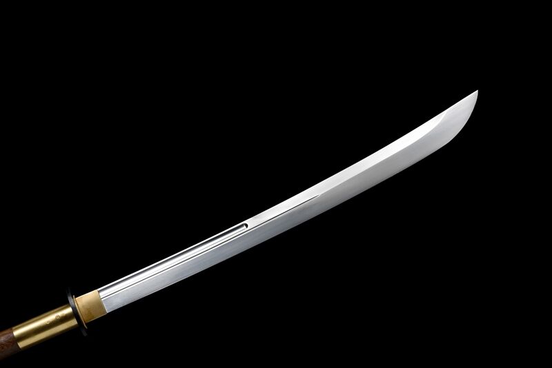 78" Naginata 1095 High Carbon Steel Brass Tsuba Functional Blade Sharp