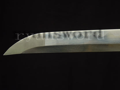 katana 1095 high carbon Steel copper Tsuba hamon real rayskin saya full tang