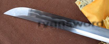 Unique katana 1095 high carbon clay tempered Steel iron tsuba full tang sharp japanese sword
