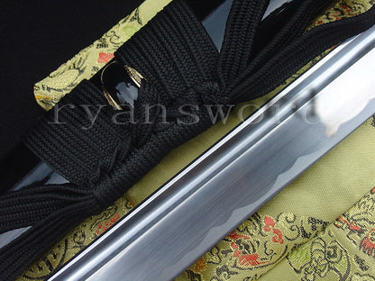 Straight Blade Ninja KIRIHA-ZUKURI Shape 1095 Carbon Steel Heavy Cutting full tang