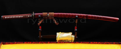 T10 Steel Clay Tempered Katana japanese sword for samurai battle ready