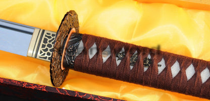 T10 Steel Clay Tempered Katana japanese sword for samurai battle ready