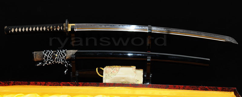 T10 Steel Clay Tempered Katana Full tang sharp japanese sword