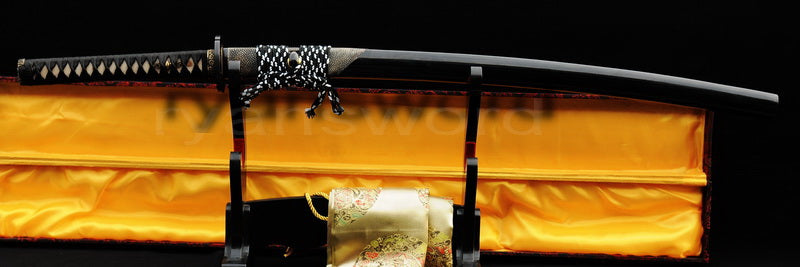 T10 Steel Clay Tempered Katana Full tang sharp japanese sword