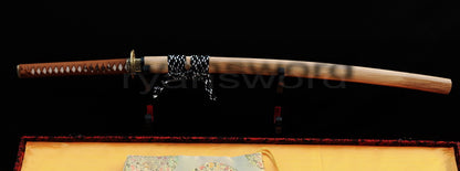 T10 Steel Clay Tempered Katana Japanese sword for samurai full tang battle ready