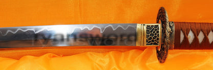 T10 Steel Clay Tempered Katana Japanese sword for samurai full tang battle ready