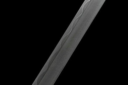 Ninja top quality shining saya Juhe Knife Sword folded pattern steel real hamon blade handcraft forcollection