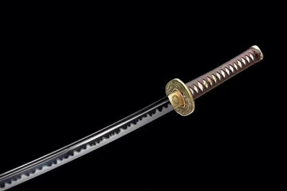 Authentic Katana swords full tang copper tsuba T10 steel clay tempered good gift for boy freind
