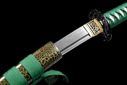 Tanto Japanese Short Sword 1095 High Carbon Steel Clay Tempered Full tang Sharp