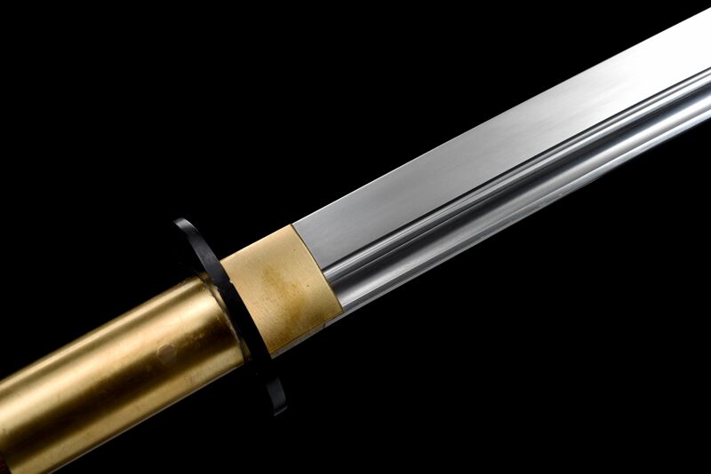 78" Naginata 1095 High Carbon Steel Brass Tsuba Functional Blade Sharp