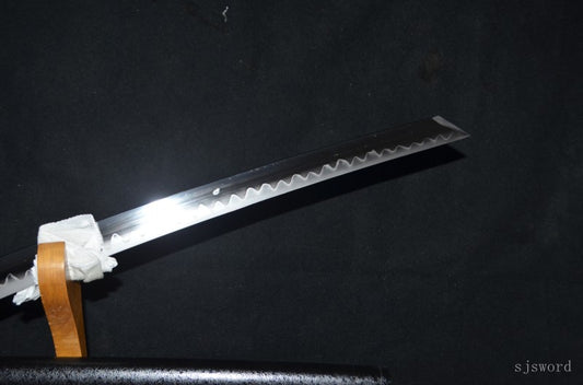 Reverse-blade katana apanese Samurai Sword Real Handmade Katana High Manganese Steel Clay tempered