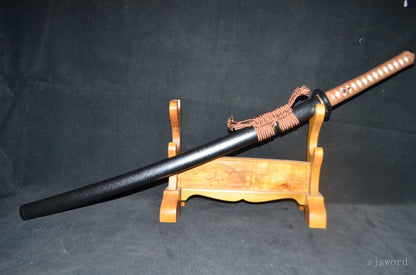 Reverse-blade katana apanese Samurai Sword Real Handmade Katana High Manganese Steel Clay tempered