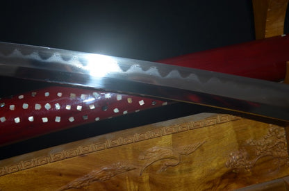 Hand Forged Honsanmai Clay Tempered Japanese Katana Samurai Sword Top quality