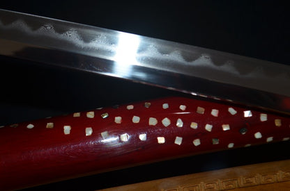 Hand Forged Honsanmai Clay Tempered Japanese Katana Samurai Sword Top quality