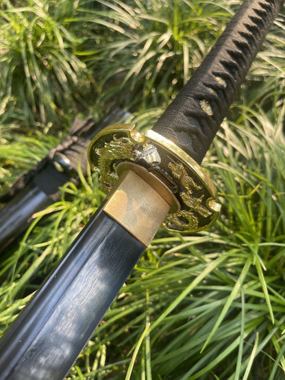 Obsidian Edge Katana (Folded 1095 Steel)