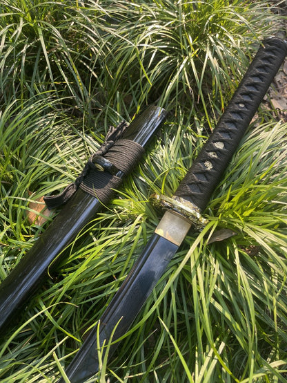 Obsidian Edge Katana (Folded 1095 Steel)