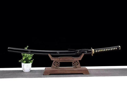 Authentic Katana swords full tang dragon tsuba T10 steel clay tempered