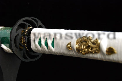 Katana 1095 High Carbon Steel top quality iron tsuba full tang sharp japanese sword black