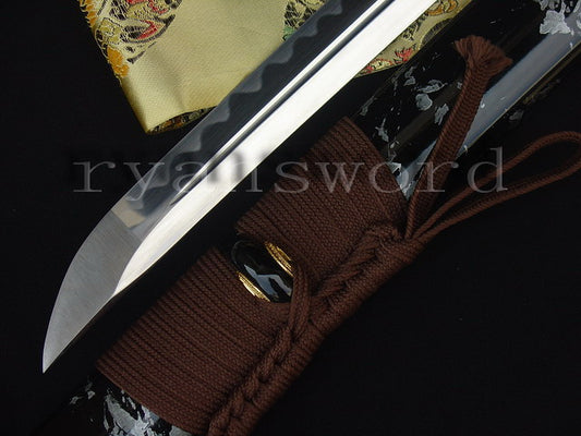 Katana 1095 High Carbon Steel top quality tsuba full tang sharp japanese sword brown ito