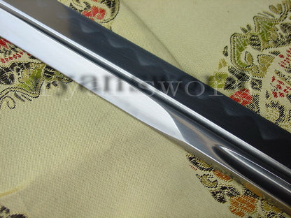 Katana 1095 High Carbon Steel top quality tsuba full tang sharp japanese sword brown ito