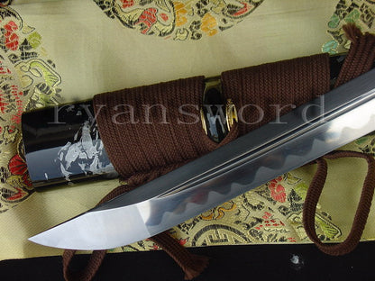 Katana 1095 High Carbon Steel top quality tsuba full tang sharp japanese sword brown ito