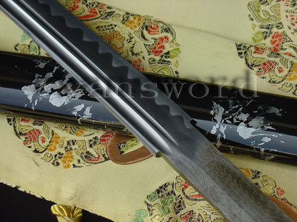 Katana 1095 High Carbon Steel top quality tsuba full tang sharp japanese sword brown ito