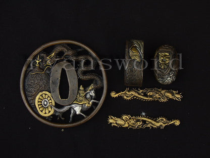 Katana 1095 High Carbon Steel top quality tsuba full tang sharp japanese sword brown ito