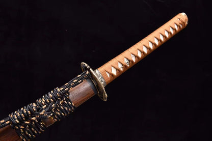 Emberfang Steel Katana – Clay Tempered T10 Full Tang Blade