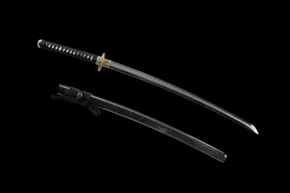 Authentic Katana swords full tang T10 steel clay tempered abrasive blade top quality