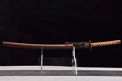 Emberfang Steel Katana – Clay Tempered T10 Full Tang Blade
