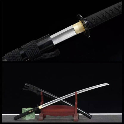 Obsidian Bloom Katana – Folded Steel Power & Precision | Full Tang Masterwork