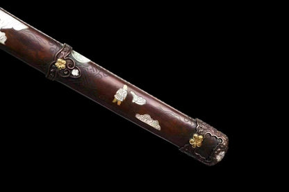 Tachi Clay Tempered Hazuya Polish Abrasive Gold-Plated Copper Fittings full tang sharp
